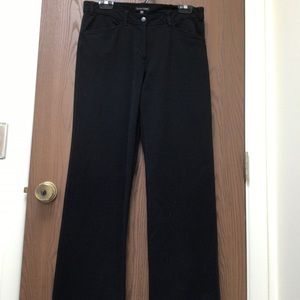 NEW Eileen Fisher black pants heavyweight straight leg, pockets, sz S